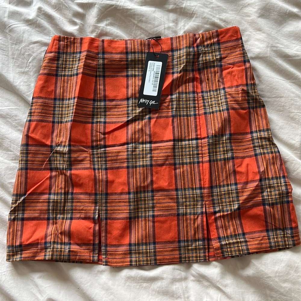 Nastygal Plaid skirt NWT